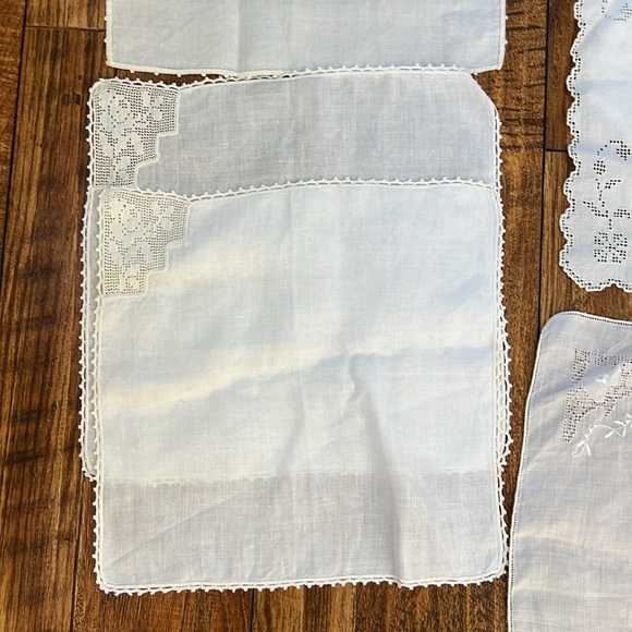 Vintage Lot Linen Cotton Napkins 10 - Picture 4 of 6